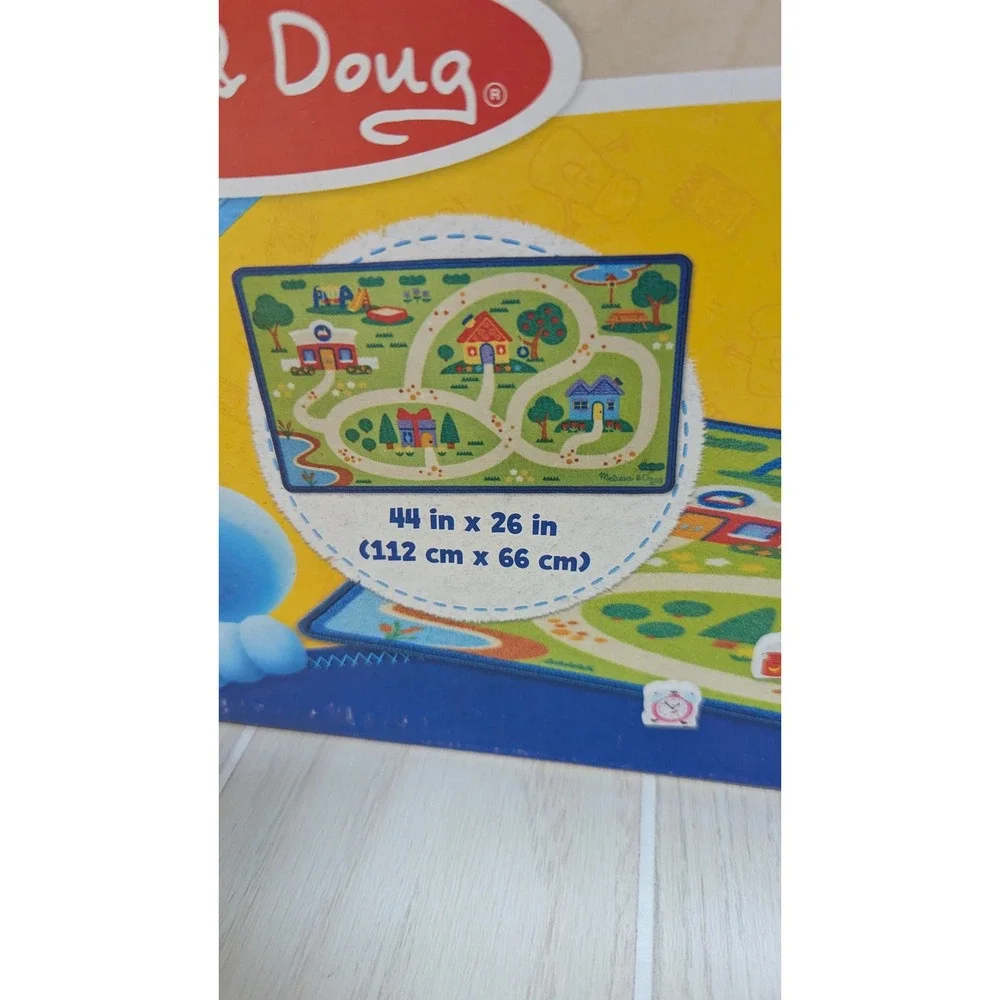 Melissa & Doug Blues Clues & You Neighborhood Activity Rug 44x26 Playset 10pc